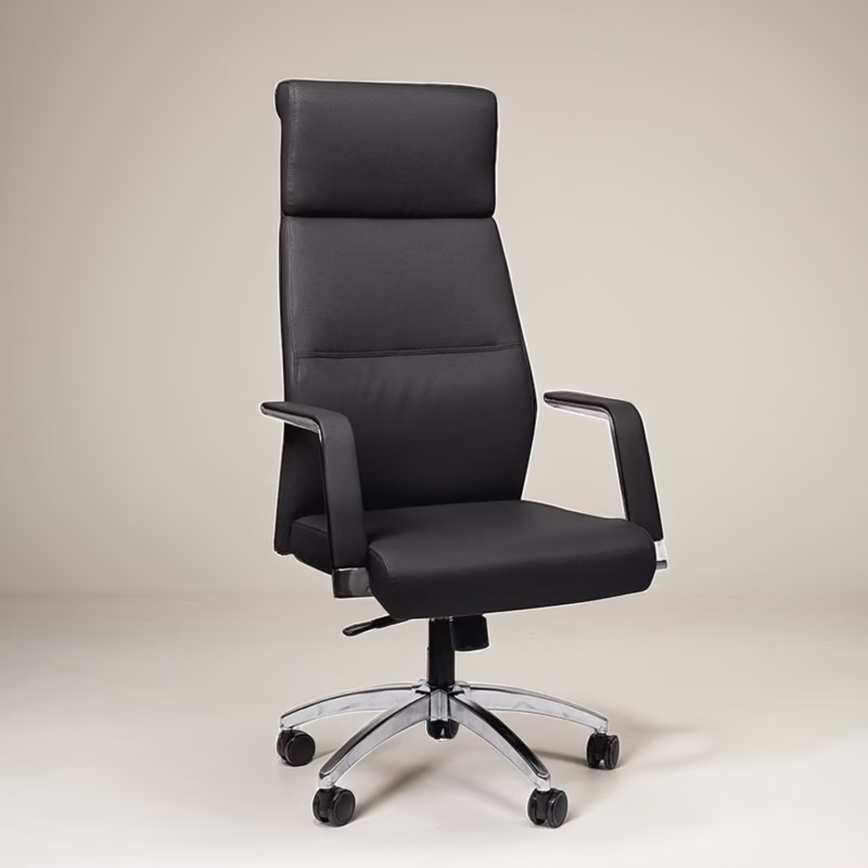 Ozlo Premium PU Leather Chair in Black – High-end executive office seating